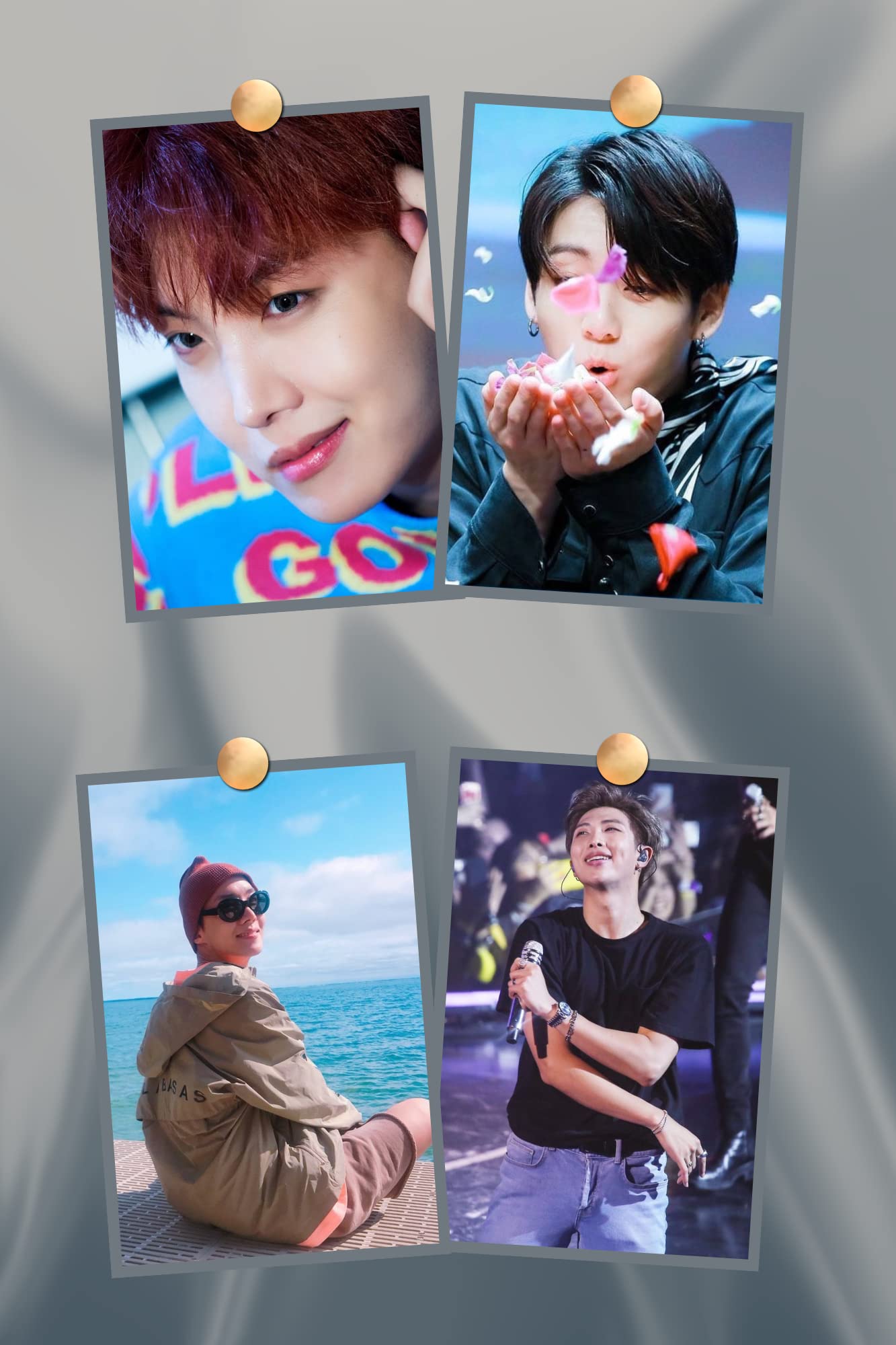 Fusion Cart BTS Latest Lomocards All 7 Member for Room Décor/For